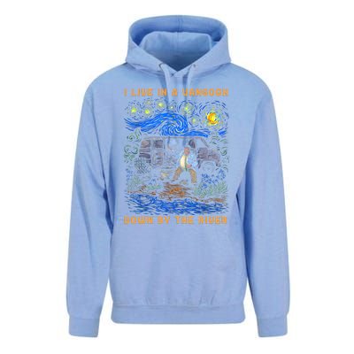 I Live In A Van Gogh Down By The River Unisex Surf Hoodie