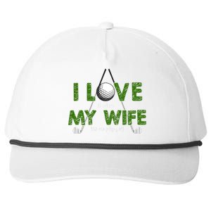 I Love It When My Wife Let's Me Play Golf Snapback Five-Panel Rope Hat