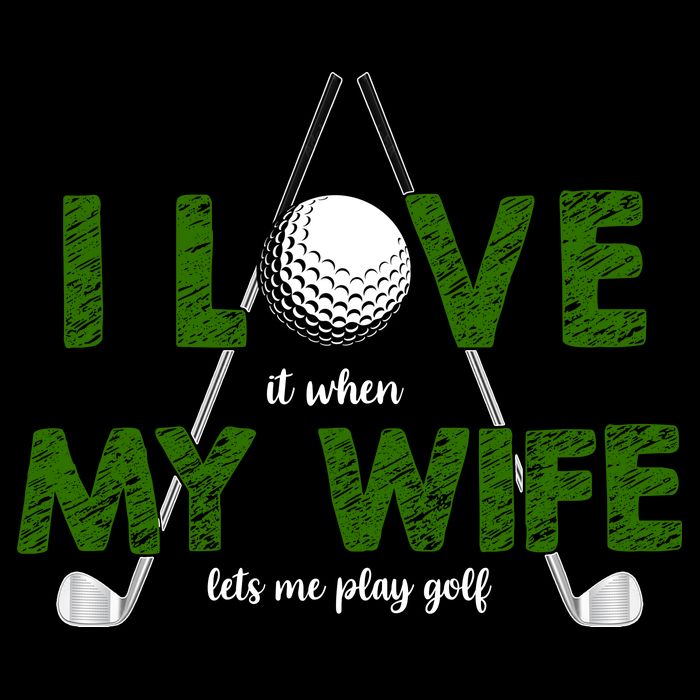 I Love It When My Wife Let's Me Play Golf 16 in Basic Backpack