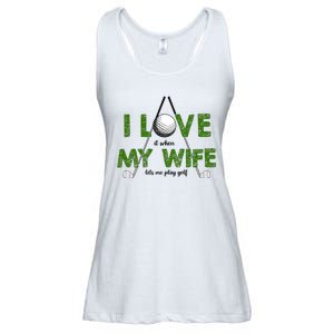 I Love It When My Wife Let's Me Play Golf Ladies Essential Flowy Tank