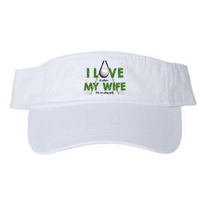 I Love It When My Wife Let's Me Play Golf Valucap Bio-Washed Visor