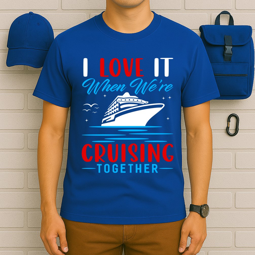 I Love It When We're Cruisin Together Gift Funny Cruise Gift T-Shirt