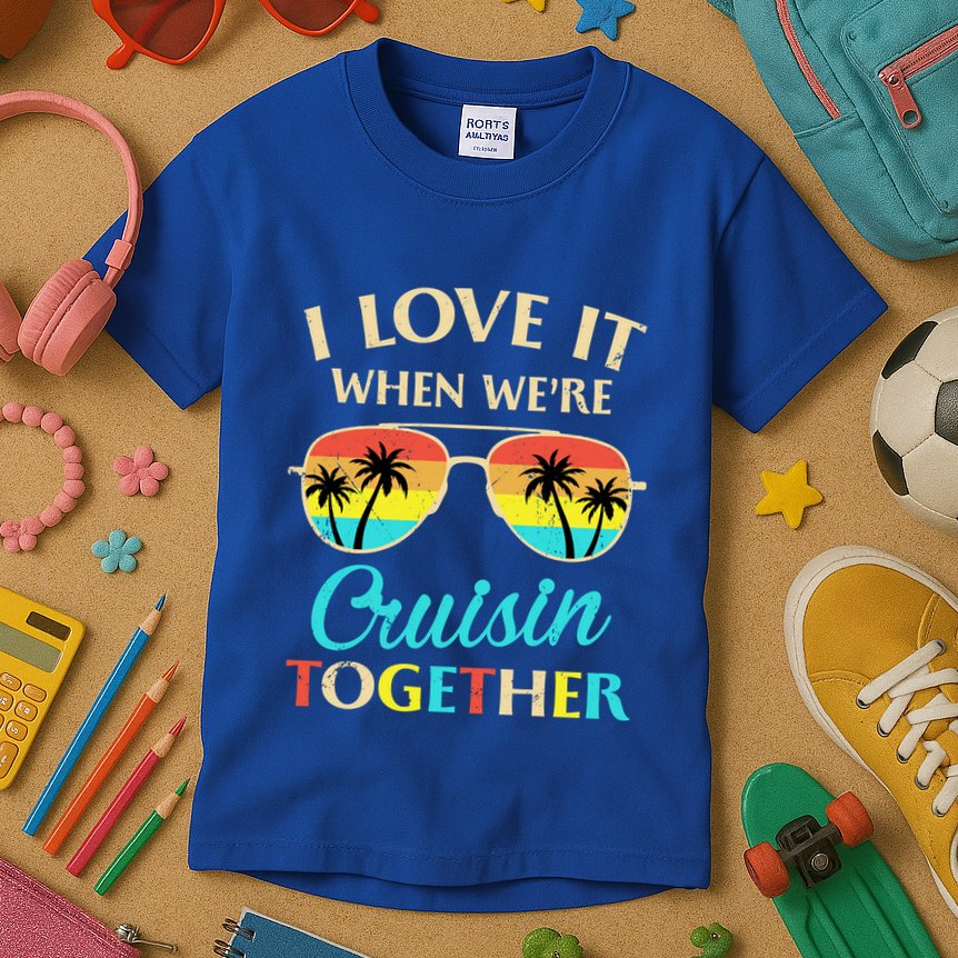 I Love It When Were Cruisin Together Gift Kids T-Shirt