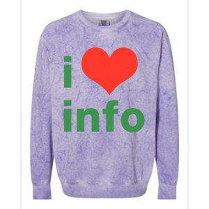 I Love Info Colorblast Crewneck Sweatshirt