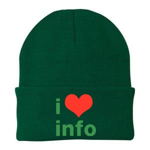 I Love Info Knit Cap Winter Beanie