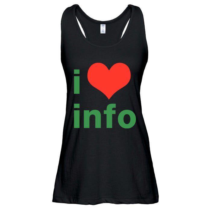 I Love Info Ladies Essential Flowy Tank