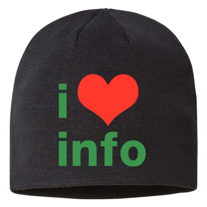 I Love Info Sustainable Beanie