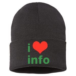 I Love Info Sustainable Knit Beanie