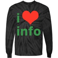 I Love Info Tie-Dye Long Sleeve Shirt