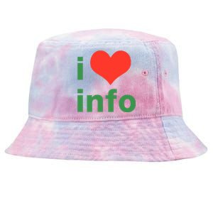 I Love Info Tie-Dyed Bucket Hat