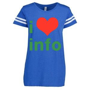 I Love Info Enza Ladies Jersey Football T-Shirt