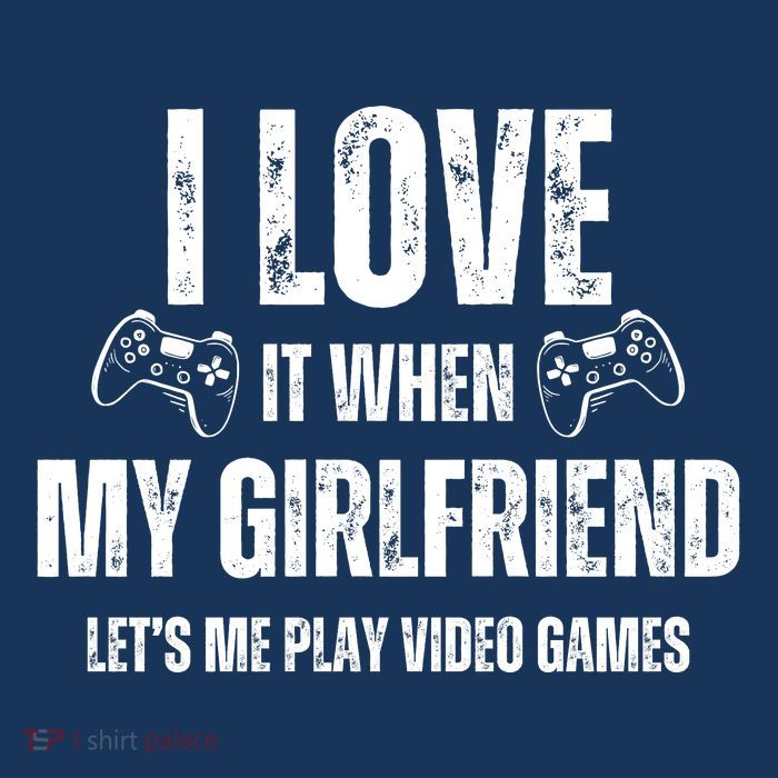I Love It When My Girlfriend Lets Me Play Video Games Drawstring Bag