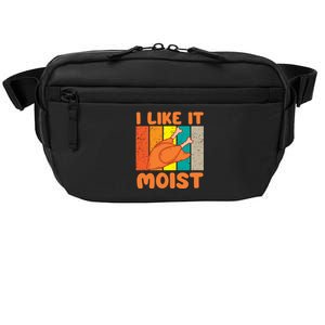 I Like It Moist Funny Thanksgiving Costume Turkey Leg Day Crossbody Pack