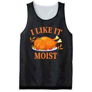 I Like It Moist Thanksgiving Costume Turkey Day Mesh Reversible Basketball Jersey Tank