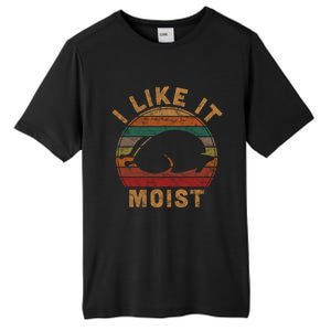 I Like It Moist Thanksgiving Pilgrim Costume Turkey Day Gift Tall Fusion ChromaSoft Performance T-Shirt