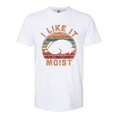 I Like It Moist Thanksgiving Pilgrim Costume Turkey Day Gift Softstyle® CVC T-Shirt