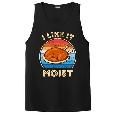 I Like It Moist Funny Thanksgiving Costume Turkey Leg Day PosiCharge Competitor Tank