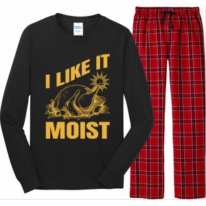 I Like It Moist Thanksgiving Cute Gift Long Sleeve Pajama Set