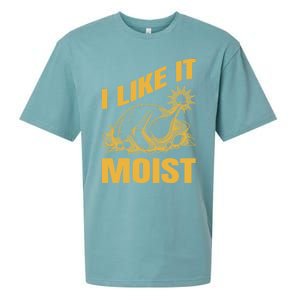 I Like It Moist Thanksgiving Cute Gift Sueded Cloud Jersey T-Shirt