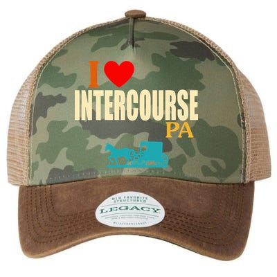 I Love Intercourse Funny Pa Legacy Tie Dye Trucker Hat