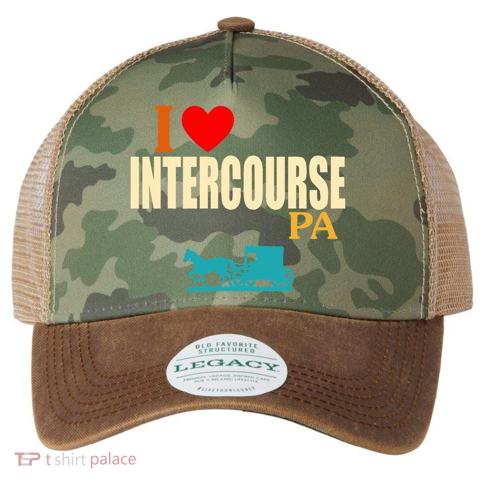 I Love Intercourse Funny Pa Legacy Tie Dye Trucker Hat