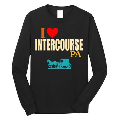 I Love Intercourse Funny Pa Long Sleeve Shirt