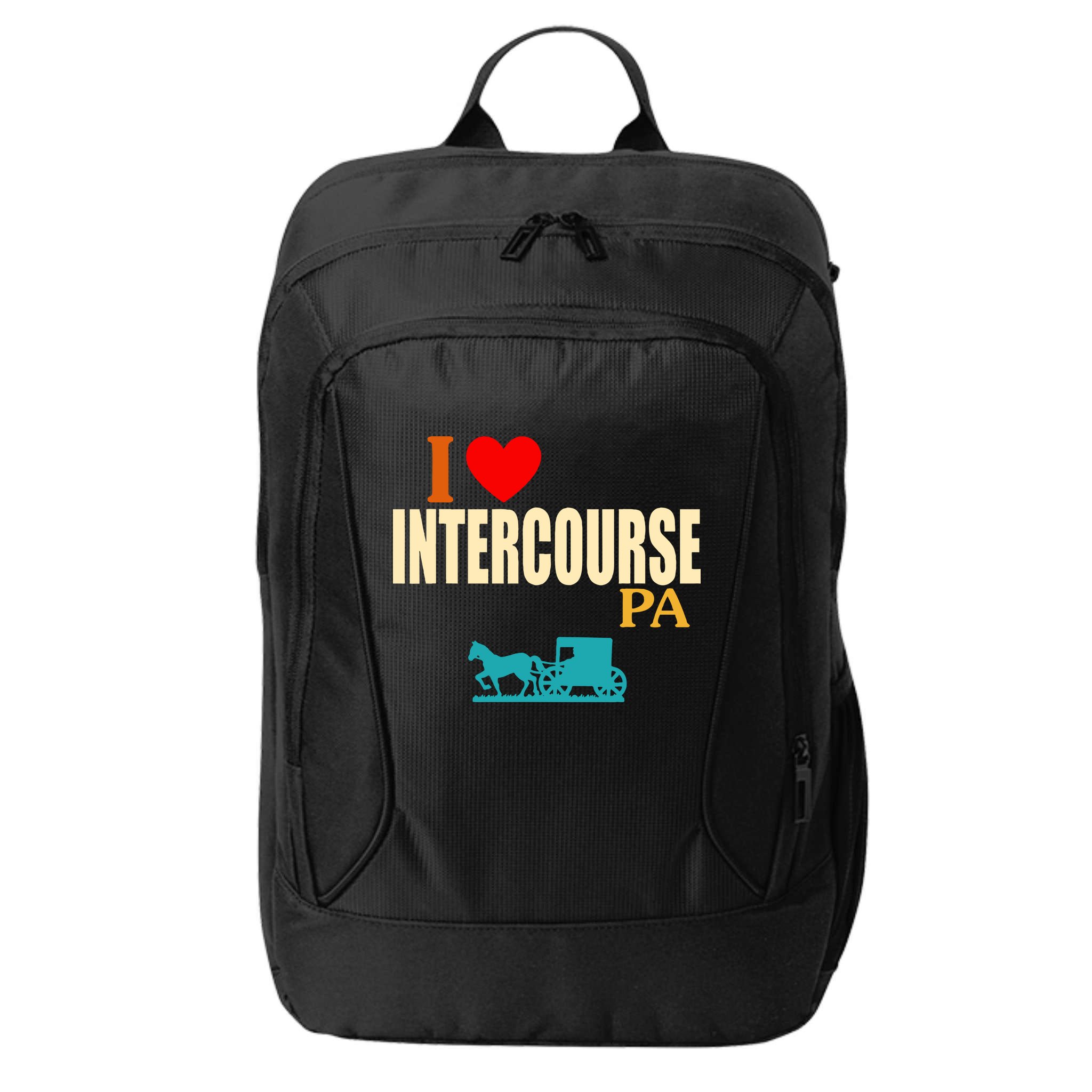 I Love Intercourse Funny Pa City Backpack