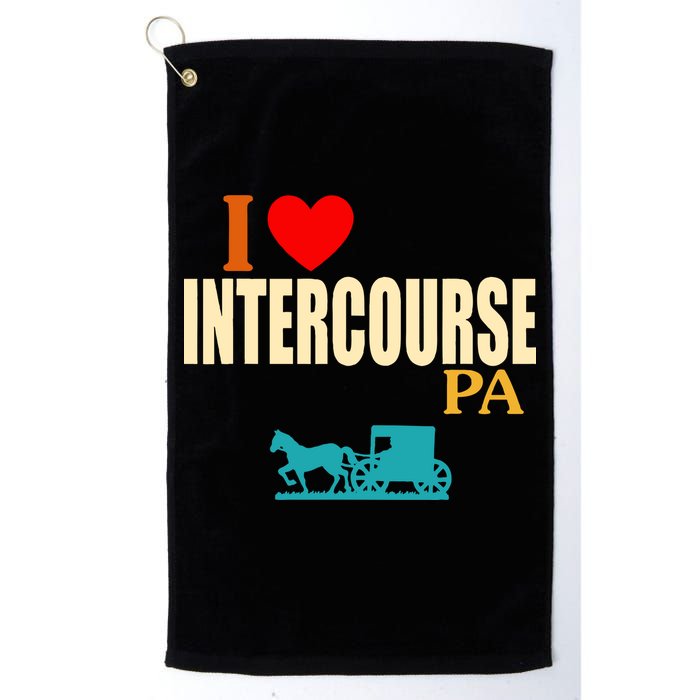 I Love Intercourse Funny Pa Golf Towel