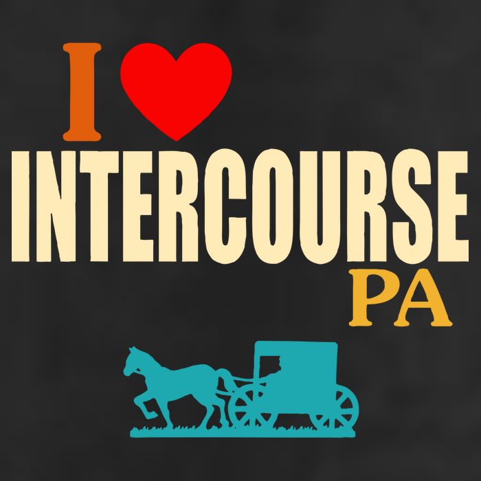 I Love Intercourse Funny Pa Golf Towel