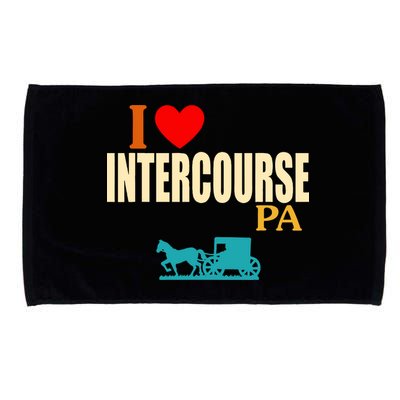 I Love Intercourse Funny Pa Microfiber Hand Towel