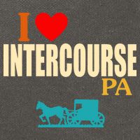I Love Intercourse Funny Pa Cotton Canvas Backpack