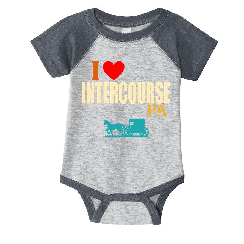 I Love Intercourse Funny Pa Infant Baby Jersey Bodysuit