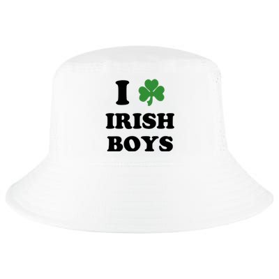 I Love Irish Boy St. Paddy Baby Ireland Hamrock Baby Funny St. Patricks Day Cool Comfort Performance Bucket Hat