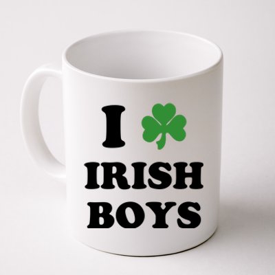 I Love Irish Boy St. Paddy Baby Ireland Hamrock Baby Funny St. Patricks Day Coffee Mug