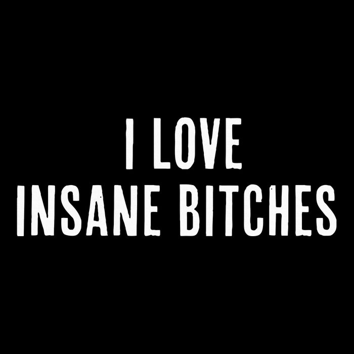 I Love Insane Bitches I Am Insane Couple Matching Couple 16 in Basic Backpack