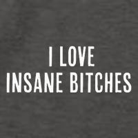 I Love Insane Bitches I Am Insane Couple Matching Couple Vector Backpack