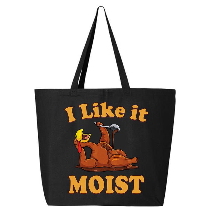 I LIKE IT MOIST Funny Thanksgiving Foods Family Group Set 25L Jumbo Tote