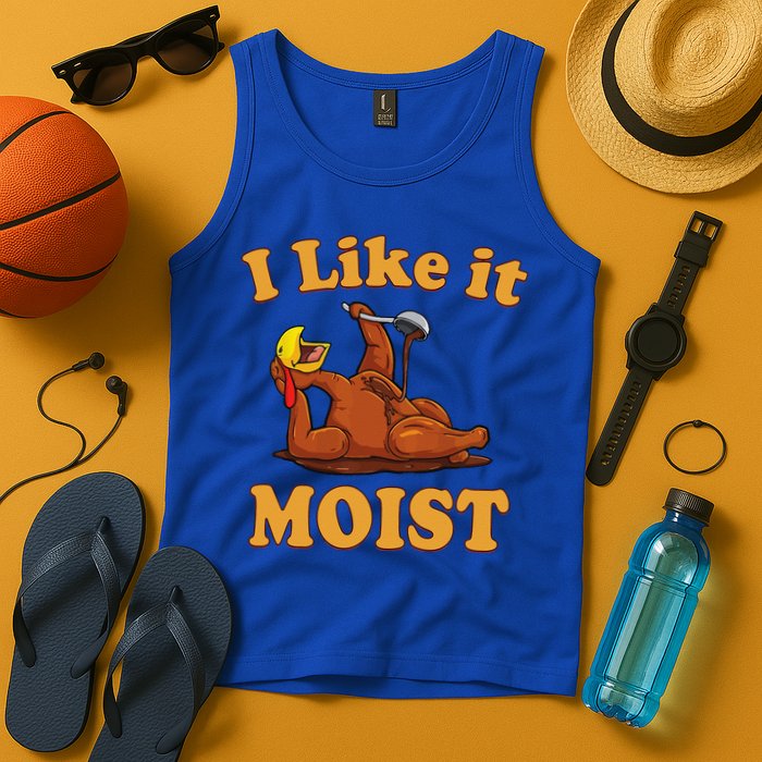 I LIKE IT MOIST Funny Thanksgiving Foods Family Group Set Tank Top