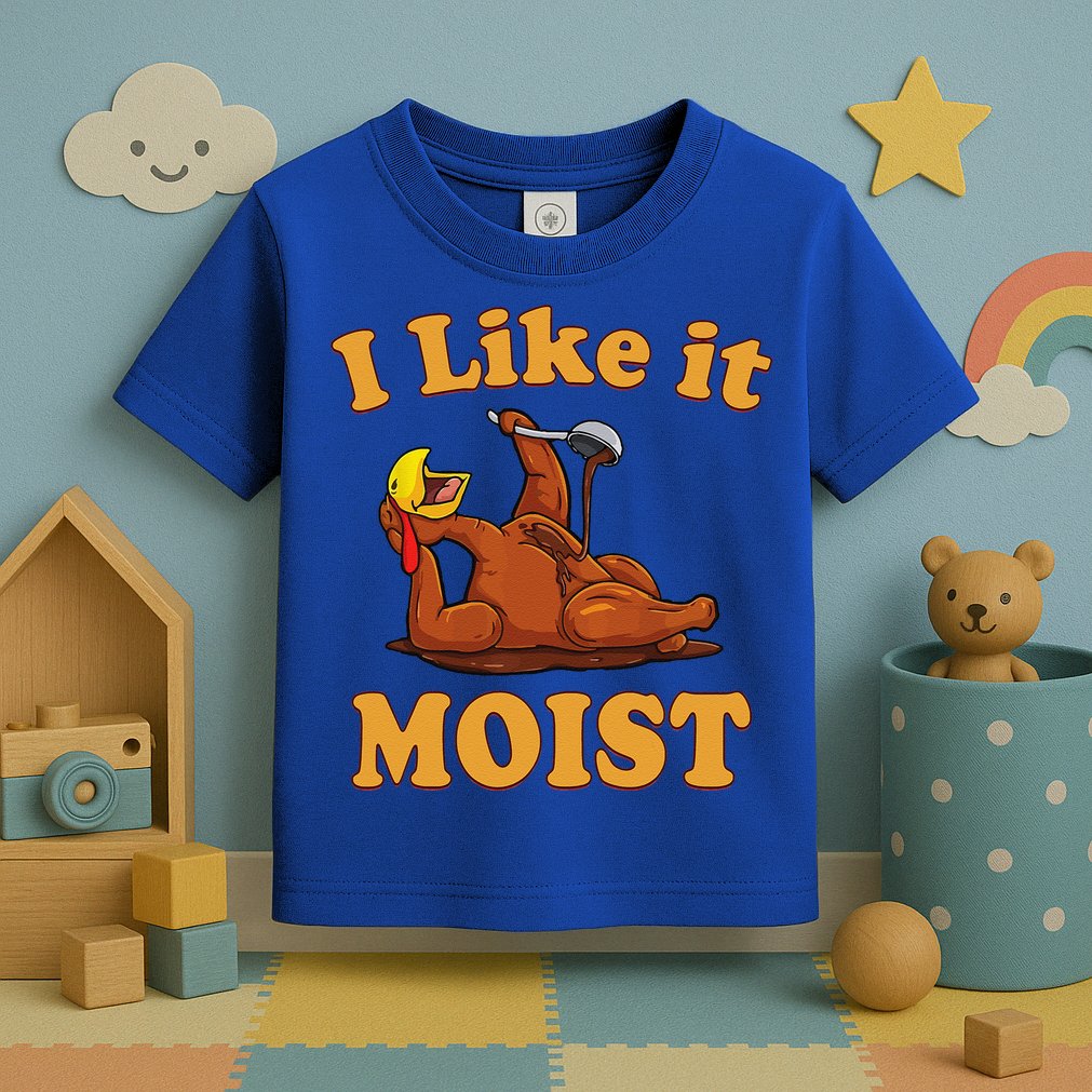 I LIKE IT MOIST Funny Thanksgiving Foods Family Group Set Toddler T-Shirt
