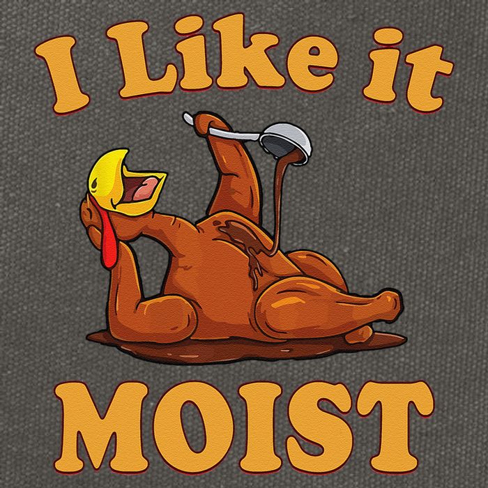 I LIKE IT MOIST Funny Thanksgiving Foods Family Group Set Cotton Canvas Backpack