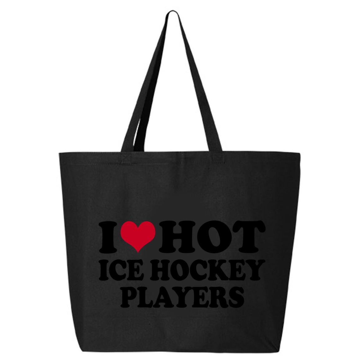 I Love Ice Hockey Players Gift 25L Jumbo Tote