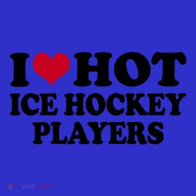 I Love Ice Hockey Players Gift T-Shirt
