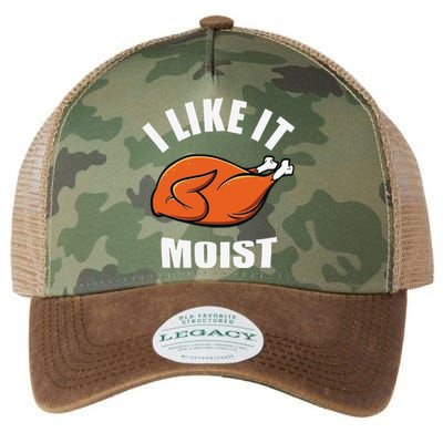 I Like It Moist Funny Thanksgiving Legacy Tie Dye Trucker Hat