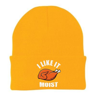 I Like It Moist Funny Thanksgiving Knit Cap Winter Beanie