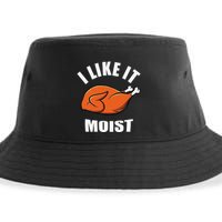 I Like It Moist Funny Thanksgiving Sustainable Bucket Hat