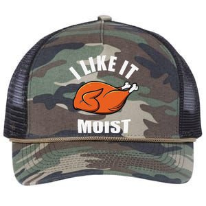 I Like It Moist Funny Thanksgiving Retro Rope Trucker Hat Cap