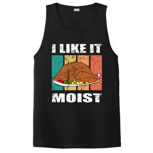 I Like It Moist Throwback Thanksgiving Dinner Family Gift PosiCharge Competitor Tank