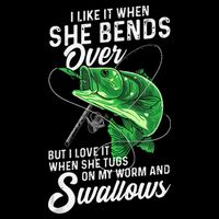 I Like It When She Bends Over Fishing Gifts For Sustainable Bucket Hat
