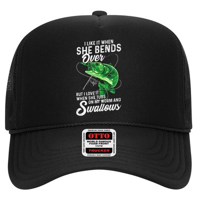 I Like It When She Bends Over Fishing Gifts For Trucker Hat