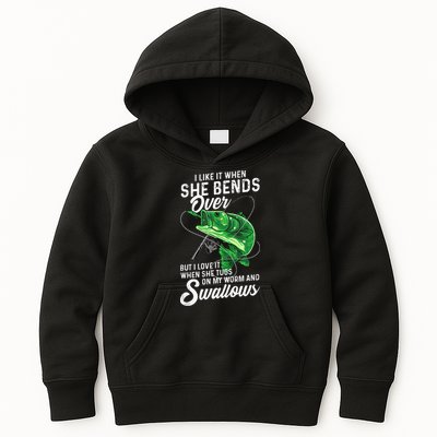I Like It When She Bends Over Fishing Gifts For Kids Hoodie